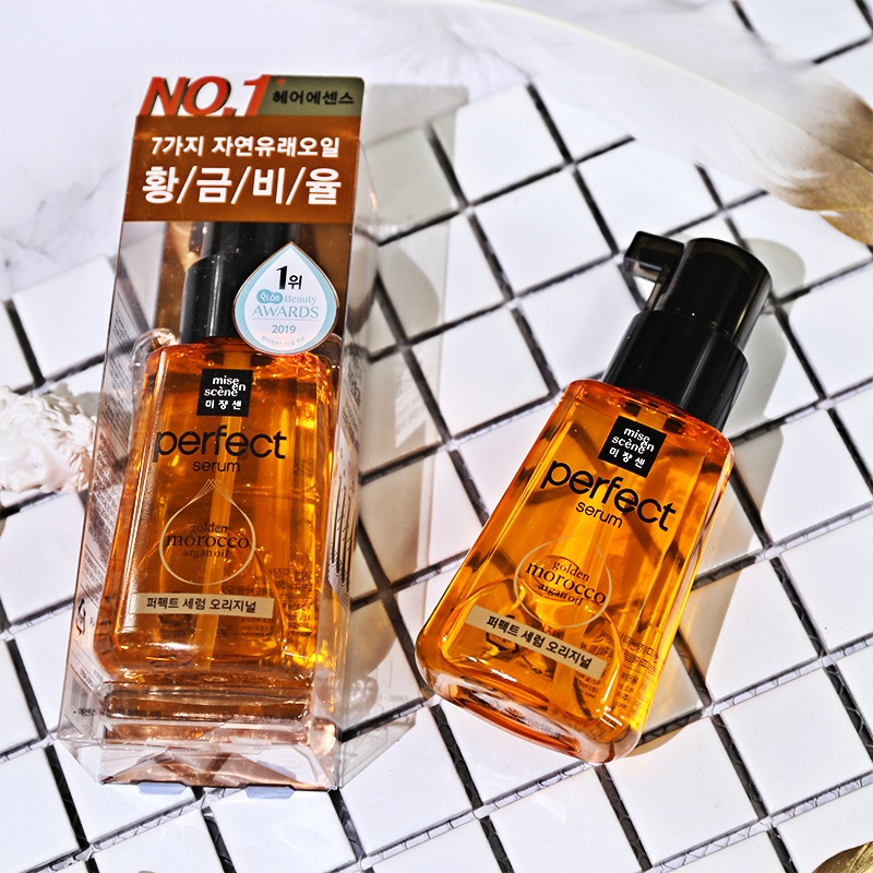 ของแท้100-mise-en-scene-perfect-repair-hair-serum-80ml-แฮร์ออยล์-เซรั่มบำรุงผมแห้งเสียแตกปลายจากเกาหลี