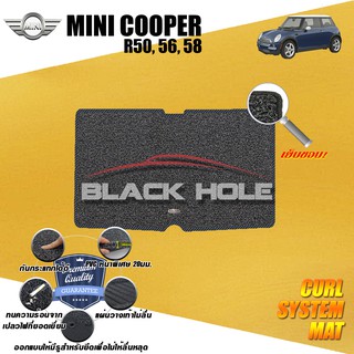 Mini Coper S R50 R56 Trunk ที่เก็บของท้ายรถ พรมไวนิลดักฝุ่น (หนา20มม เย็บขอบ) Blackhole Curl System Mat Edge