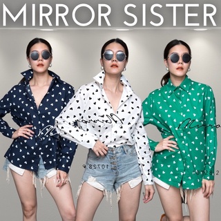 Code : 10728.2 เสื้อเชิ้ตลายจุด งานป้าย mirrorsister