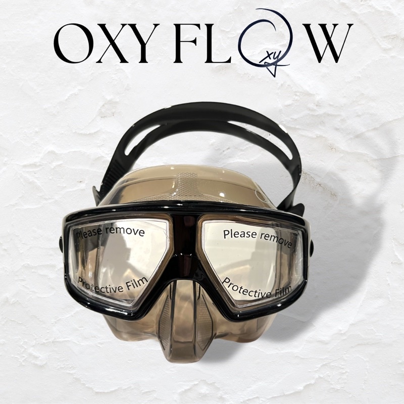 ภาพหน้าปกสินค้าOxy flow low volume mask freediving mask เลนส์Poly carbonate