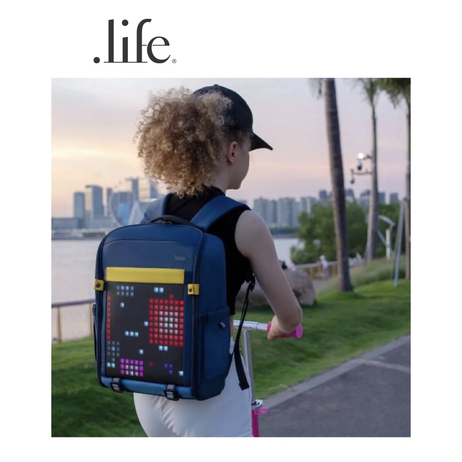 divoom-กระเป๋าเป้-backpack-s-blue-by-dotlife