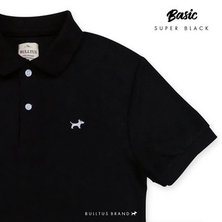 มีถึง 10XL อก 60” BULLTUS BRAND เสื้อโปโล สีดำล้วน Super Black Classic Collection มี XXL
