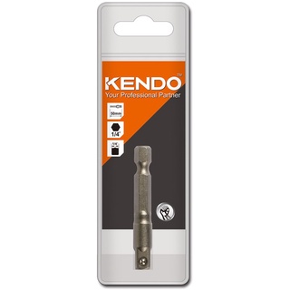 KENDO 25200104 ก้านต่อหัวลูกบ๊อก 1/4" × 50mm (1 ชิ้น/แพ็ค)