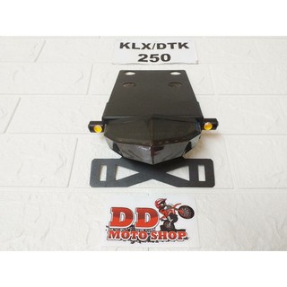 ท้ายสั้น KLX250/DTK250 โครงเหล็กหนา #2 mm #แบบใส่ไฟเลี้ยวตาแมว  ไฟท้าย KLX250/D-Tracker250