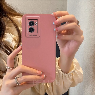 New เคสโทรศัพท์ OPPO A57 4G 2022 / A77 5G / A96 4G / A76 Fashion Skin Feel Klein Blue TPU Silicone Soft Case Cover เคส Oppo A57 OPPOA77 Camera Lens Protection