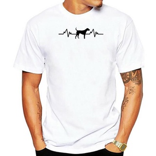 เสื้อยืดผ้าฝ้ายพิมพ์ลาย เสื้อยืด พิมพ์ลาย Heartbeat Foxhound Beagle Hunting Dog สําหรับสัตว์เลี้ยง สุนัข