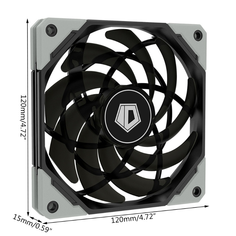 fol-12015xt-120mm-pwm-pc-case-fan-ultra-slim-quiet-computer-cpu-water-cooler-fan