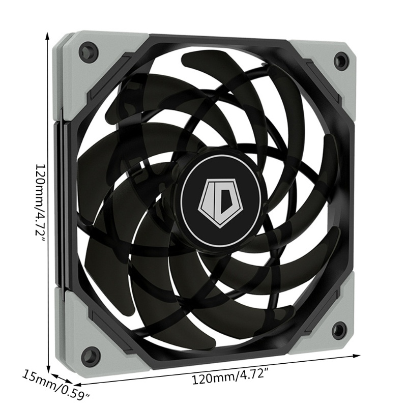 ภาพสินค้าfol 12015XT 120mm PWM PC Case Fan Ultra Slim Quiet Computer CPU Water Cooler Fan จากร้าน followyoua.th บน Shopee ภาพที่ 1