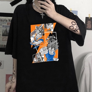 Tee ↂ✈△Dragon - Ball Print T-Shirt Summer Loose Top Anime Harajuku Style T-Shirt Unisex Short Sleeve