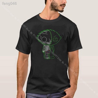 ✈✇⊕Family Guy Stewie X Ray Shirt Fighting Irish Roasted Once Bitten Men s Round Neck Korean Style 100% Pure Cotton T Sho