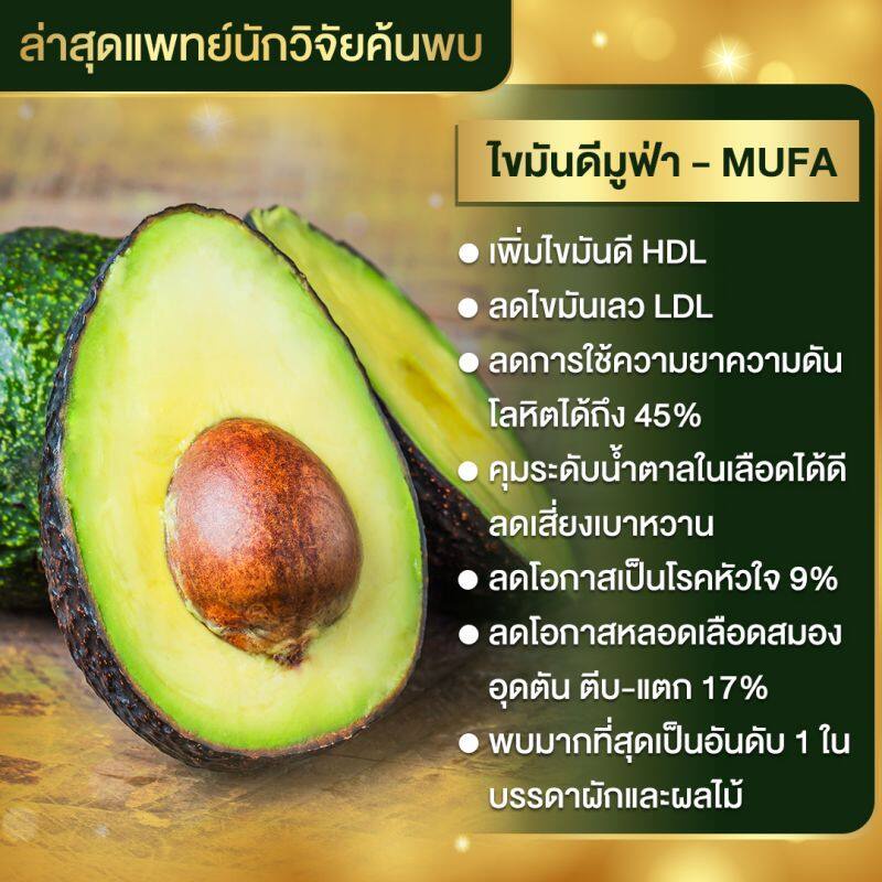 ภาพสินค้าAvocado Mix อะโวคาโด มิกซ์ อาหารเสริมลดไขมันในเลือด จากร้าน wawa_cosmetic บน Shopee ภาพที่ 2