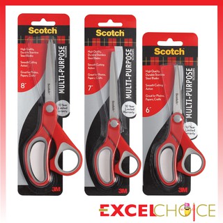 สก๊อตช์® กรรไกรอเนกประสงค์ (6" 7" 8") กรรไกร Scotch 3M scissor CAT1426 CAT1427 CAT1428