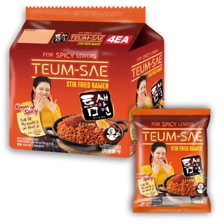 ภาพหน้าปกสินค้าพาลโดสไปซี่ สเตอร์ฟราย เท็มเซ ราเมง  130 ก. แพ็ค 4 / Paldo Spicy Stir-fry Teumsae Pack 4 ที่เกี่ยวข้อง