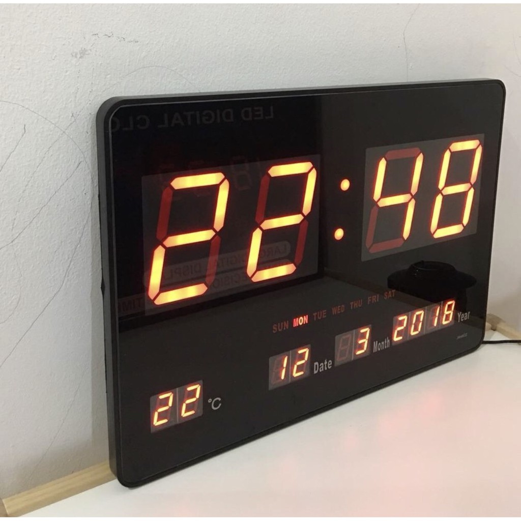 นาฬิกาแขวนผนัง-นาฬิกาดิจิตอล-led-digital-clock-แขวนผนัง-led-ตัวเลขสีแดง-รุ่น-3819
