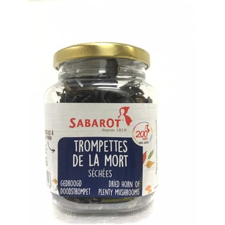 Dried Trompettes เห็ดทรัมเป็ตดำอบแห้งจาก Sabarot