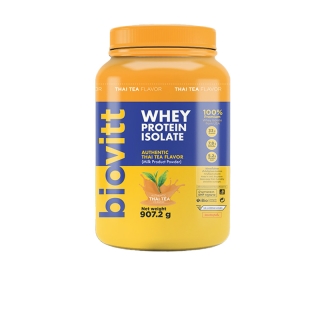 ใหม่! (เซ็ตเวย์รสชาไทย) Biovitt Whey Protein Isolate เวย์โปรตีน ไอโซเลท ลีนไขมัน สร้างกล้ามเนื้อ ไร้แป้ง ไร้น้ำตาล