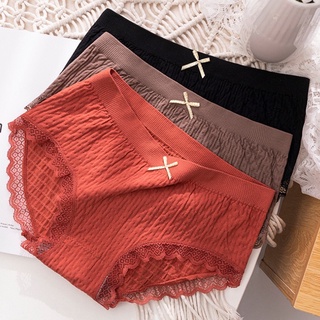 ภาพขนาดย่อของภาพหน้าปกสินค้า𝗔𝗟𝗜𝗖𝗘𝗕𝗥𝗔 กางเกงในผู้หญิง กางเกงในน่ารัก แต่งลูกไม้ ติดโบว์ดีเทลน่ารัก จากร้าน alicebra_shop บน Shopee ภาพที่ 4