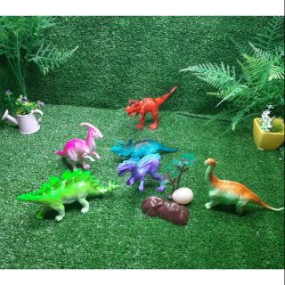 ไดโนเสาร์ของเล่นเด็ก ไดโนเสาร์ ไดโนเสาร์ยางคละแบบ ของเล่นไดโนเสาร์