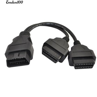 emden 30 ซม. odb 2 y - splitter อะแดปเตอร์ขยายสายเคเบิ้ล 16 pin male to dual cord