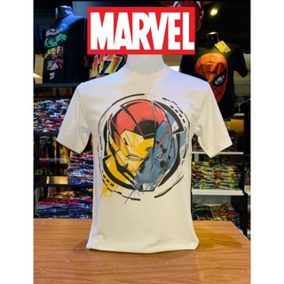 เสื้อยืดMarvel_ลิขสิทธิ์แท้ลายไอรอนแมนสีขาว(mvx-014)