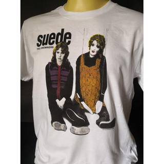 เสื้อยืดผ้าฝ้ายพิมพ์ลายเสื้อวงนำเข้า Suede The Drowners Radiohead Sonic Youth Oasis Blur Alternative Rock Britpop Grunge