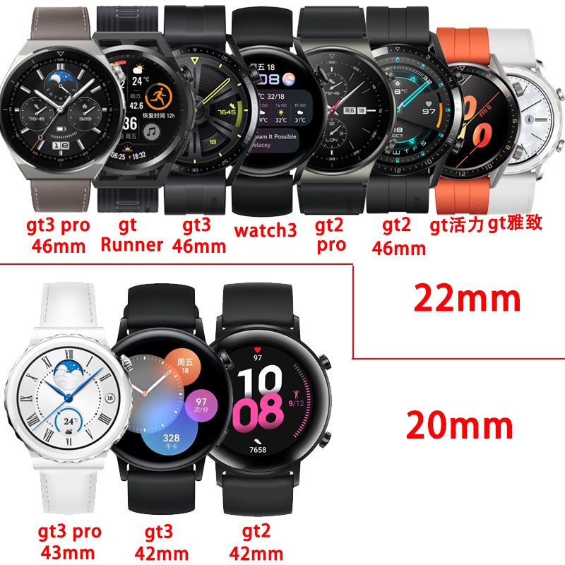ภาพสินค้าสายนาฬิกาข้อมือซิลิโคน สไตล์สปอร์ต สําหรับ HUAWEI WATCH GT2 GT3 42 มม. จากร้าน jiandafeng.th บน Shopee ภาพที่ 1