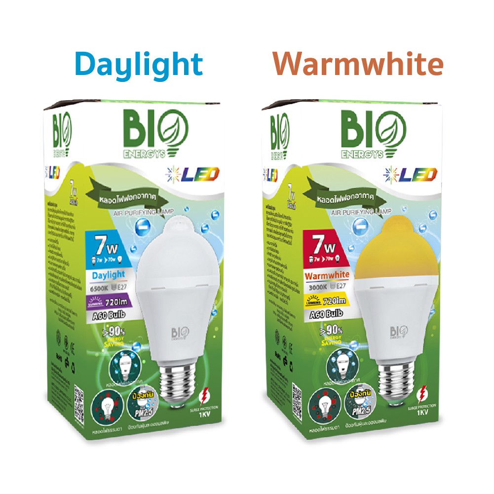 bioenergys-หลอดไฟฟอกอากาศ-led-bioenergys-7-วัตต์-แสงเดย์ไลท์