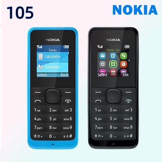 สินค้า NOKIA 105D มือถือปุ่มกดของแท้ 100%โทรศัพท์ปุ่มราคาถูกNokia105D มีภาษาไทย ปุ่มนี้เหมาะสำหรับนักเรียนและผู้สูงอายุ