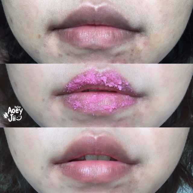 lip-sugar-mask-scrub-แก้ปากดำ-ปากลอก-ปากชมพูสวยด้วยงบ-25-บาท