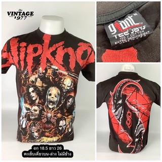 เสื้อวง Slipknot พิมพ์ลาย Overprint