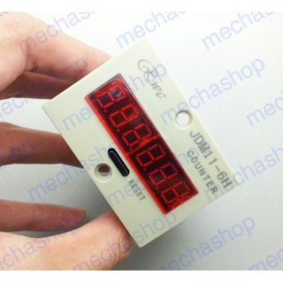 เครื่องนับจำนวน ตัวนับจำนวน อุปกรณ์นับจำนวน 220V AC Digitat Display Electronic Counter JDM11-6H ใช้ Contact นับ