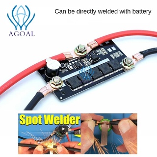 Agoal 12V Battery DIY Spot Welding Machine Spot Welding Pen PCB Circuit Board Portable Storage Spot Welding Machine  Welding Equipment