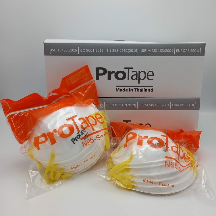 หน้ากาก-n95-protape-โปรเทป-ใส่สบาย-หายใจสะดวก-made-in-thailand-มีมาตรฐาน-iso-9001-2015-sm425-6-ชิ้น-แพ็ค