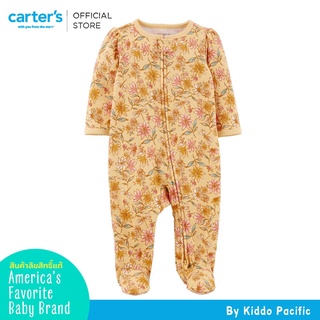 CarterS Sleepsuit 1Pc Yellow-Floral L8 คาร์เตอร์เสื้อผ้าเซท ชุดหมี
