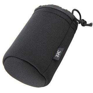 JN-22 Lens Pouch ถุงใส่เลนส์ ทำจากนีโอพรีนสีดำ ยืดหยุ่นดี ปกป้องเลนส์ ขนาด เส้นผ่าศูนย์กลาง 9.5 ซม. ยาว 15 ซม.