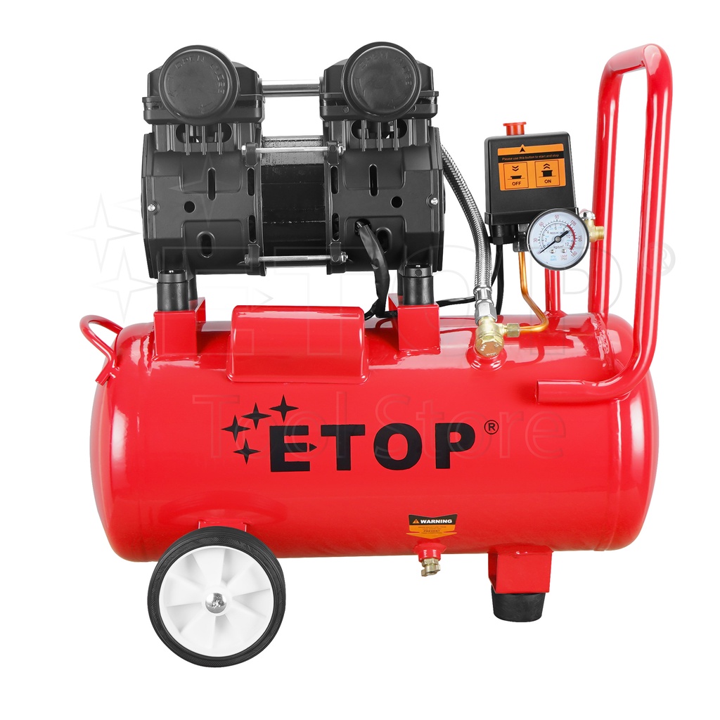 etop-ปั๊มลม-30-ลิตร-1200w-ปั้มลม-เครื่องปั๊มลมไม่ใช้น้ำมัน-ปั๊มลมเสียงเงียบ-oil-free-30l-air-compressor