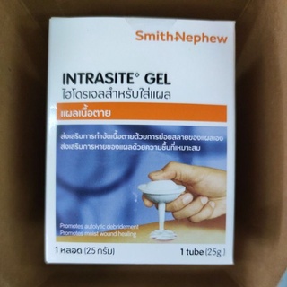 Intrasite gel 25g อินทราไซท์ เจล เจลทาแผลกดทับ แผลเบาหวาน ไฮโดรเจลสำหรับใส่แผล hydrogel