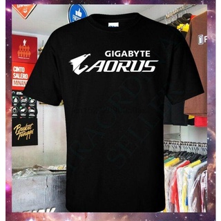 [100% Cotton] Wanyg Gigabyte Aorus เสื้อยืดลําลอง แขนสั้น คอกลม พิมพ์ลายเกมมิ่ง คลาสสิก ของขวัญวันเกิดพ่อ สําหรับผู้ชาย