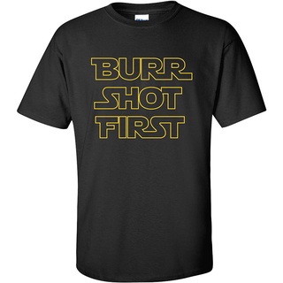 เสื้อยืดโอเวอร์ไซส์เสื้อยืดแขนสั้น ผ้าฝ้าย พิมพ์ลาย Burr Shot First Basic สําหรับผู้ชายS-3XL