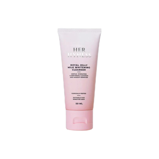 HER HYNESS ROYAL JELLY MILK WHITENING CLEANSER 50 ML เฮอ ไฮเนส คลีนซิ่งมิลค์ ทำความสะอาดผิวหน้า ล้างเครื่องสำอาง 50 มล.