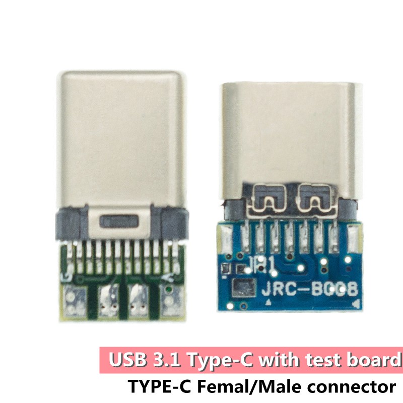 ภาพหน้าปกสินค้าUsb 3.1 Type C เชื่อมต่อ 24 Pins Male/Female ซ็อกเก็ตอะแดปเตอร์สายไฟและสายเคเบิ้ล 24 Pins Pcb Board จากร้าน aitexm.th บน Shopee