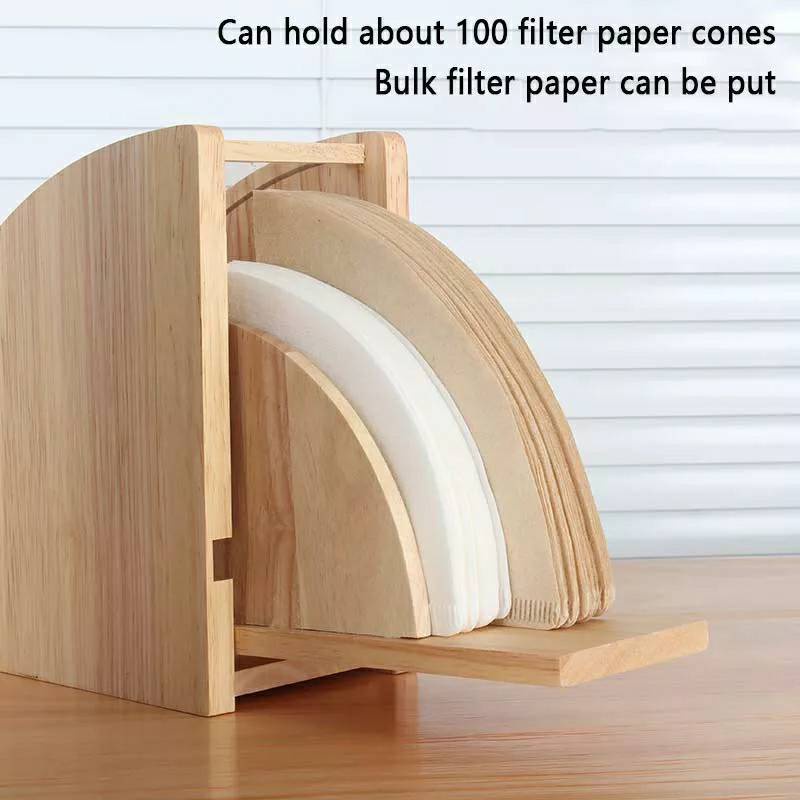 ที่ใส่กระดาษกรองกาแฟ-v60กล่องเก็บกระดาษดริป-coffee-filter-box-ที่เก็บกระดาษกรองกาแฟ-วัสดุเป็นไม้มีฝาปิดกันฝุ่นสีใส