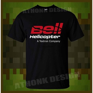 เสื้อยืดผู้ชาย เสื้อยืดแขนสั้น พิมพ์ลาย Bell Helicopter Textron แฟชั่นสําหรับผู้ชาย S-5XL