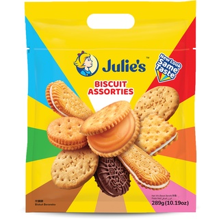 จูลี่ส์ ถุงหิ้ว บิสกิต คละแบบ 289 กรัม Julies Biscuits Assorted