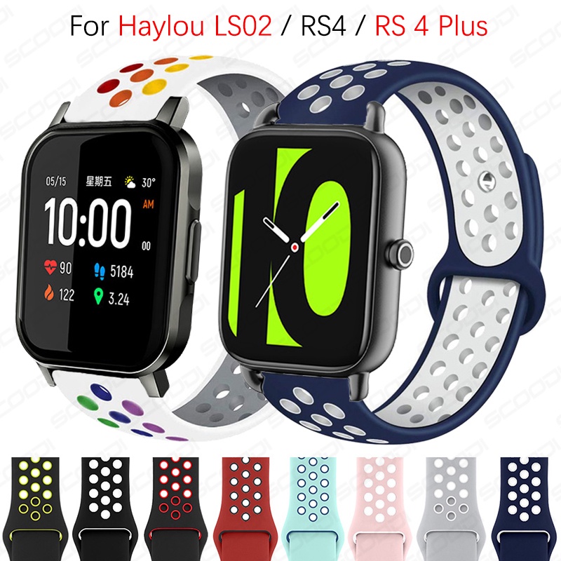 ภาพหน้าปกสินค้าสายนาฬิกาข้อมือซิลิโคน สําหรับ Xiaomi Haylou Smart watch 2 LS02 RS4 RS4 Plus