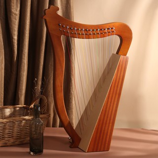 ภาพหน้าปกสินค้าSmall harp 15/19 string Mini Laiya piano beginner small lyre niche instrument easy to learn lyre piano ที่เกี่ยวข้อง