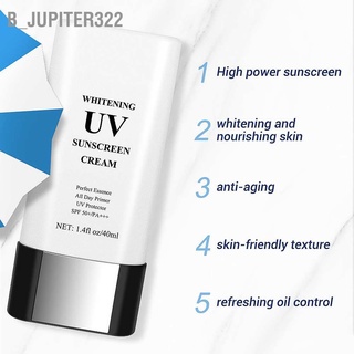 B_Jupiter322 ครีมกันแดด Uv ไวท์เทนนิ่ง ให้ความชุ่มชื้น Spf 50+ Pa+++ 40 มล.