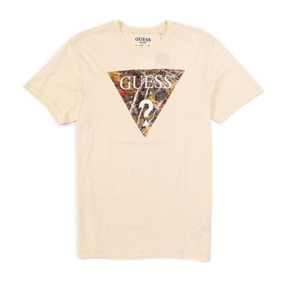 เสื้อยืดโอเวอร์ไซส์Guess เสื้อยืดคอกลม แขนสั้น ผ้าฝ้าย พิมพ์ลาย ระบายอากาศ ใส่สบาย เหมาะกับฤดูใบไม้ผลิ และฤดูร้อน สําหรั
