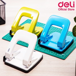 Deli 0138 2-Hole Punch เครื่องเจาะกระดาษ 35 แผ่น สุดคุ้มค่า ราคประหยัด อุปกรณ์สำนักงาน เครื่องเขียน ที่เจาะกระดาษ ตุ๊ดตู่เจาะรู ราคาถูก