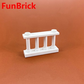 [Funbrick] บล็อกตัวต่อรั้วสีขาวขนาดเล็ก 1X4X2 30055 20 ชิ้น